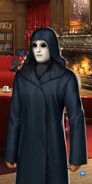 Simple Cult Robes with Silver Mask Full View