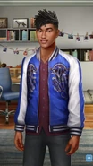 Male Twin Face 3 Party Outfit (full view)