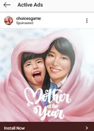 As seen on Choices IG Active Ads Section