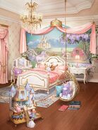 Premium bed, Dollhouse, Premium vanity, Mural with Nook