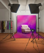 Confessional Set in Hotel Conference Room