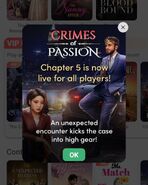 In-App Announcement of the General Release of Chapter 5