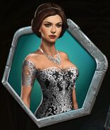 Black and silver gown