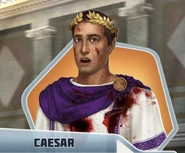 Bloodied Caesar in Delphinia's Vision
