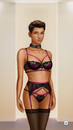 'Lady in Lace' Lingerie w/ Collar