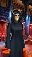 'Basic Black' Outfit with Gold Mask