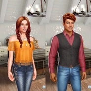 'Down To The Honkytonk' and 'The Gambler' Outfits (Female 1, Male 3)