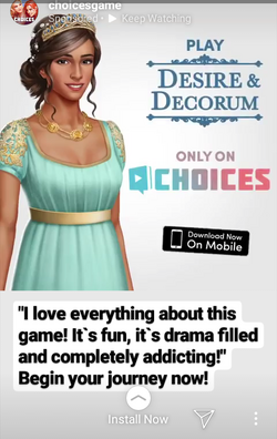 Desire & Decorum, Book 1 Choices  Choices: Stories You Play Wiki