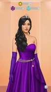 'Royal Moment' Outfit w/ Purple Satin Gloves & Princess Tiara