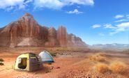 Campsite in Nevada Desert (Day) (BP)