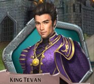 Referred to as "King Tevan" if alive