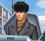 As 'Brad' in Russian Outfit