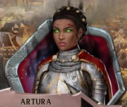 Battered Armor and Wounded with Green Eyes and Shadows