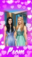 Emma and Female MC at Prom: Romantic Theme