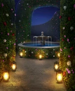 Hedge Maze Fountain