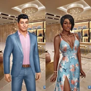 'Suit Up' ad 'Beach Flower' Outfits (M3, F1)