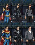 'Valkyrie'/'Golden Son', 'Nightwatch', and 'Get Physical' Uniforms (Female 3, Male 3)