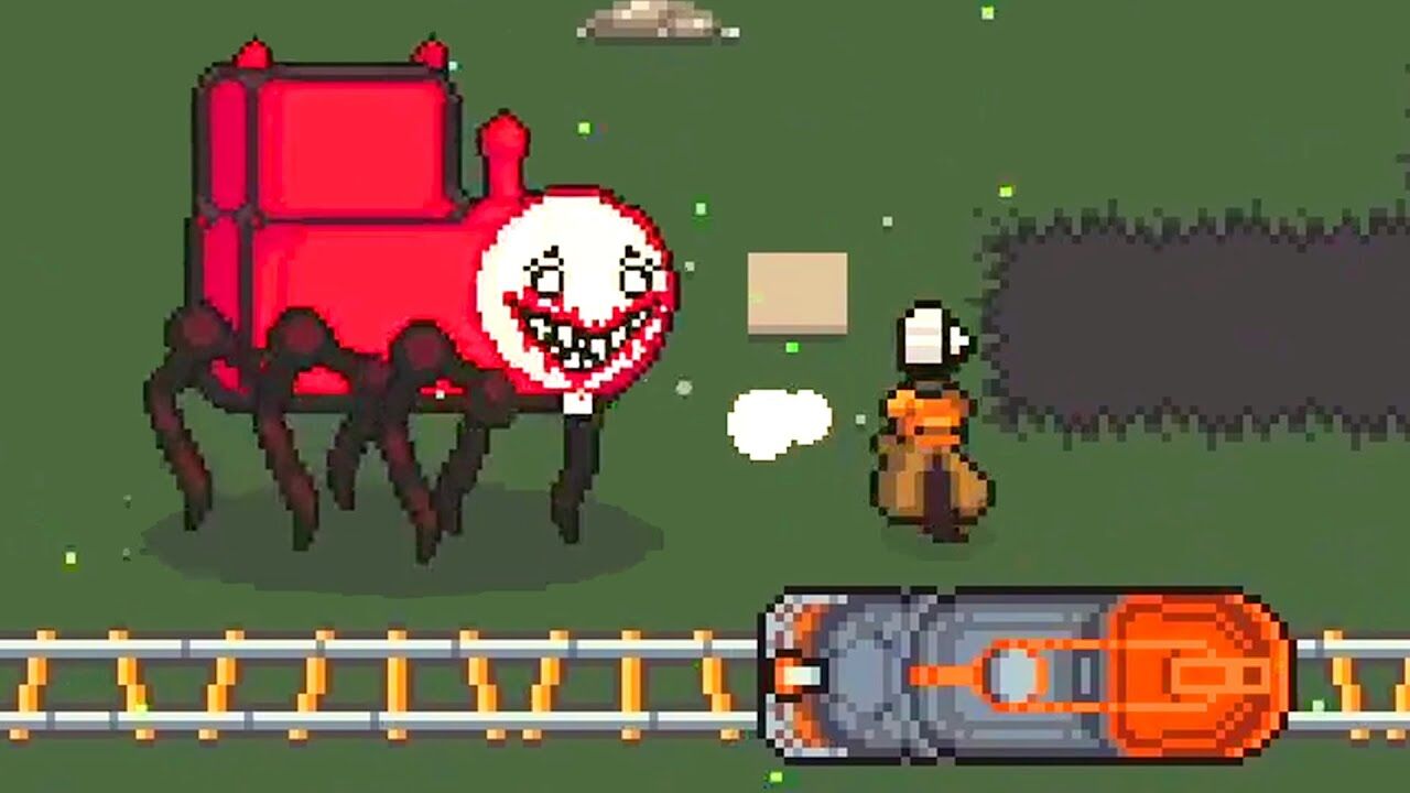 Choo choo charles pixel art