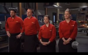 The chefs for the episode. From left to right: Scott, Marc, Alex, and Amanda