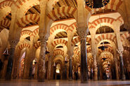 The hypostyle hall of the Mosque-Cathedral of Córdoba, in Spain