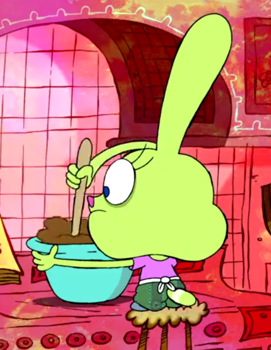 Ambrosia is a baking apprentice in the "Chowder Grows Up"