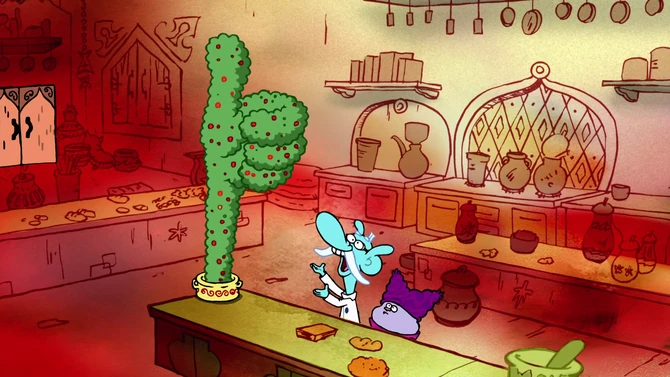 ¿Un pastel de rana y manzana?