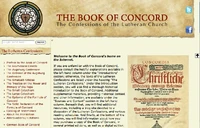 Screenshot of the on-line edition of The Book of Concord