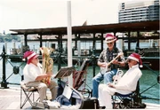 Musicians on  during 2001 Christmas holidays.