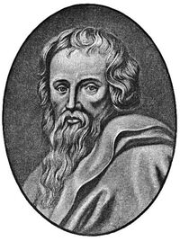 A  romanticised portrait of Paul of Tarsus (his exact appearance is unknown)