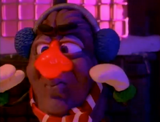 One of the California Raisins as Rudolph