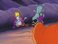 Later, the Archbug explains all about Santa to the Queen.