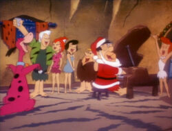 Flintstone family singing 12 Days