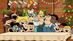 The Louds all gathered together.