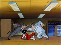 Arms' henchmen clobber each other.jpg (147 KB) "I know; I make it look easy."