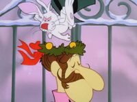 Hocus switches Hinkle's hat with a wreath…