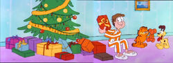 Garfield's Christmas in July panorama