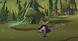 Lucy's left eye is revealed in Naughty or Nice.