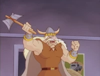 ...revealing himself as Woltan, Norse God of Judgement.