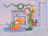 Jon in Garfield's dream sequence at the beginning of A Garfield Christmas Special.