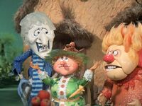 Snow Miser and Heat Miser with Mother Nature.