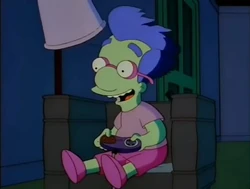 Milhouse playing Bonestorm