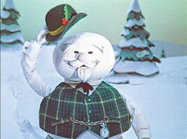 Sam the Snowman, the narrator of Rudolph the Red-Nosed Reindeer