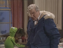 Kermit with Doc in A Muppet Family Christmas.