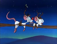 Pinky and Brain as reindeer.jpg (73 KB) Pinky and the Brain disguise themselves as two of Santa's reindeer.