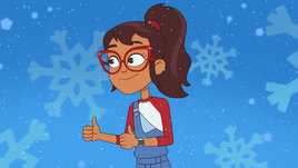 Hailey thumbs up