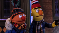 Ernie and Bert announce a party they're hosting.