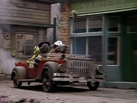 The Riverbottom Gang driving through Waterville.