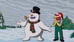 Frosty with Groundskeeper Willie