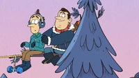 Lance makes a makeshift zipline.