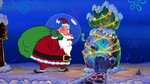 Santa at SpongeBob's house